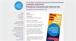 Desktop Screenshot of financialcounselling.org.au